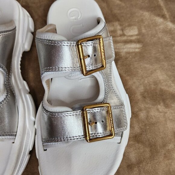 Gucci Aguru Leather Sandal, Authentic - Picture 4 of 9